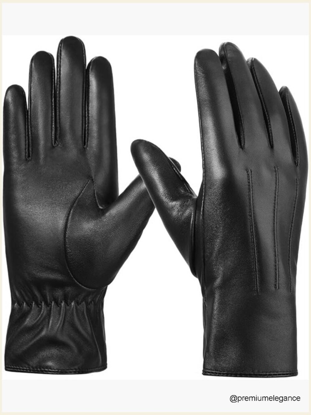 Sheepskin Leather Gloves - Cashmere Lined Touchscreen Winter Driving